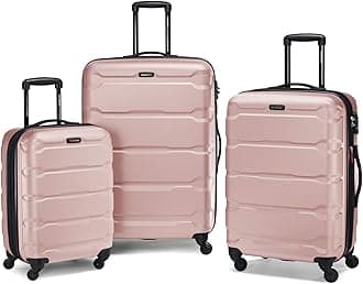 Omni 3 Piece Hardside Luggage Nested Spinner Set (20"/24"/28") Pink