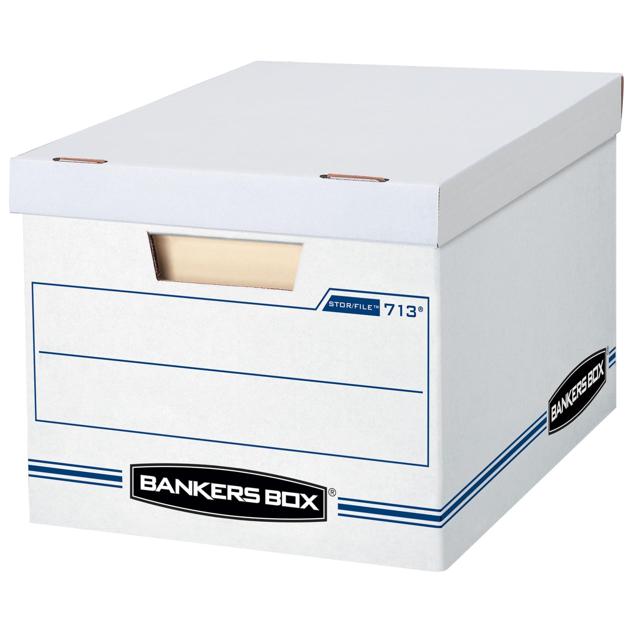 6-Pack Basic Duty File Storage Boxes with Lids, Letter/Legal, STOR/FILE, (0071303)