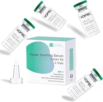 Centella Asiatica Serum for Face with Hyaluronic Acid Repair and Centella Serum for Face Moisturizer 0.35 oz 4 Vials (4pc repair kit)