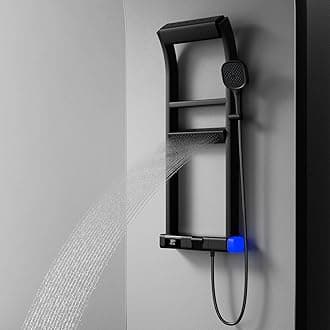 BEITH Thermostatic Shower System, 2025 Upgraded 6 Functions Piano Key Design Shower Set, 40x10cm Shower Faucet Sets Complete and Handheld, LED Digital Display, Bathtub Faucet, 59A Copper