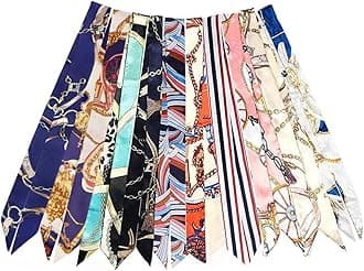 2/6/10Pack Scarf Bags for Women Handbag Scarfs Band Hair Neck Scarves Fashion Gifts