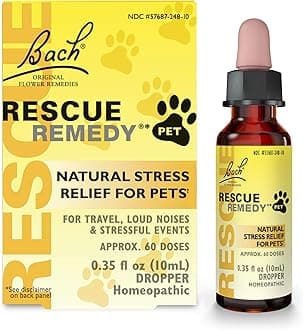 Remedy Pet Dropper - 10mL - Stress & Tension Support for Dogs & Cats with Bach Natural Flower Essences - Sedative-Free, Homeopathic Liquid Formula - For All Breeds, Ages & Weights