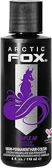 Vegan and Cruelty-Free Semi-Permanent Hair Color Dye (4 Fl Oz, PURPLE AF)