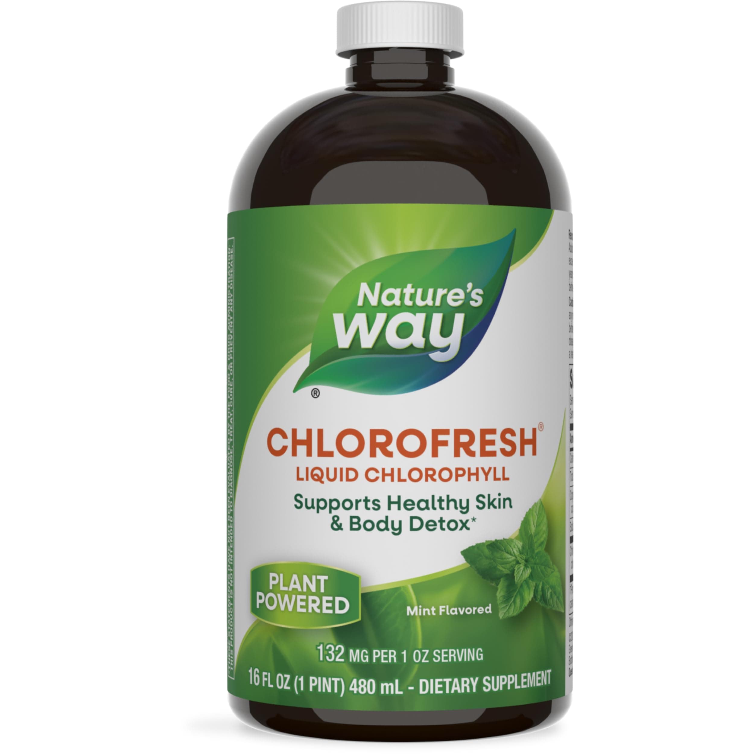 Nature's Way Chlorofresh Liquid Chlorophyll Internal Deodorant, Unflavored, 16 Fluid Ounce