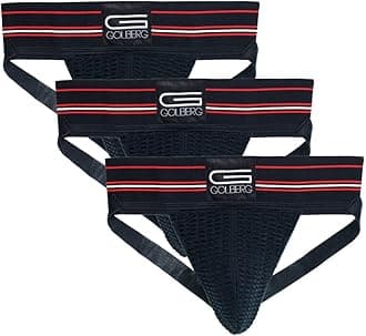 GOLBERG Athletic Supporter - Naturally Contoured Waistband - 3 Packs of Multiple Colors