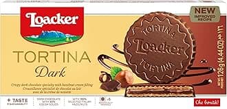 Tortina Dark Noir 126g - Zartbitterschokolade mit Nougatcreme&Waffelblättchen