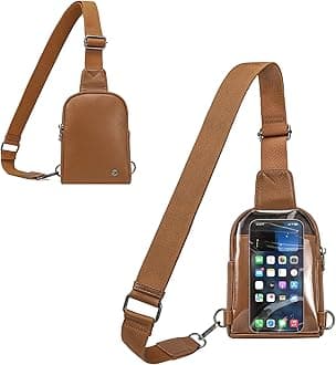 INICAT Small Crossbody Sling Bags for Women Vegan Leather Cell Phone Purse Fanny Packs for Women Men