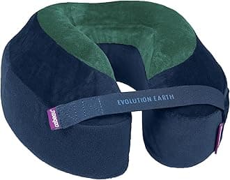 Cabeau Evolution Earth Memory Foam Travel Neck Pillow - The Best Travel Pillow with 360 Head, Neck and Chin Support (Terra), grey, Terra (EVEP3556)