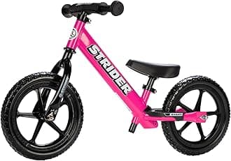 12-Inch No Pedal Balance Bike For Unisex Kids , Pink, Rigid