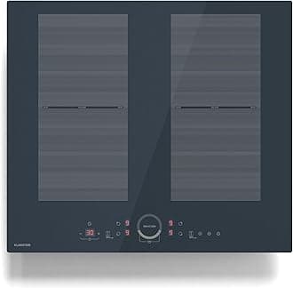 Klarstein Delicatessa 60 Induction Hob - 4-Zone Built-In Induction Cooker, 7000W With Thermoboost, Flexzone, Slider Control, Child Lock & Safety Features, Black Glass-Ceramic