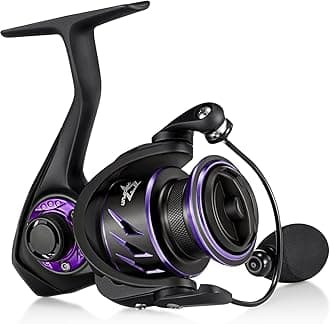 Viper X Spinning Reels, Carbon Fiber 33LBs Max Drag, 10+1 Shielded BB, Saltwater Freshwater Spinning Fishing Reel, 5.2:1/6.2:1, 500, 1000, 2000, 3000, 4000, 5000 Series