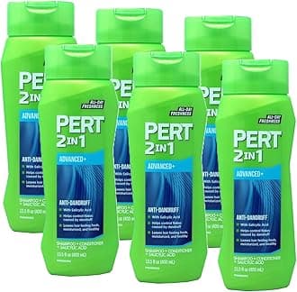 2 IN 1 Shampoo and Conditioner, Anti-Dandruff, 13.5 Fl. Oz (Pack of 6)