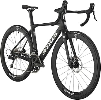 A7L Carbon Road Bike, T800 Carbon Fiber Frame 700C Racing Bicycle with Shimano 105 R7100 24 Speed Groupset and Hydraulic Disc Brake, Ultra-Light Carbon Bike for Man and Women