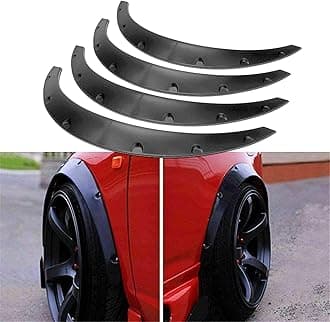 AUTO MT Fender Wheel Arch 4PCS/Set 3.5" JDM CAR Wide Body Wheel Arches Fender Flares Wide Body Wheel Arches Auto Car Kit Mudguards Bolt