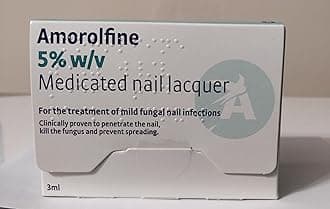 Amorolfine 5% Fungal Nail Treatment Once Weekly 3ml GSL (Packaging may vary)