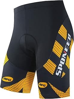 sponeed Men's Cycling Shorts Padded Bicycle Riding Pants Bike Biking Clothes Cycle Wear Tights