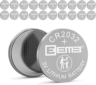 EEMB 20-Pack CR2032 Batteries 2032 Battery - High Performance Long Lasting CR2032 3V Lithium Battery, 3 Volt Coin Cell, DL2032, ECR2032, LM2032 for Watches, Calculators, Smart Sensors