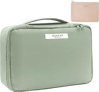 Queboom Travel Makeup Bag Cosmetic Bag Makeup Bag Toiletry bag for women and men (Green)