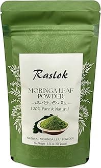 Moringa Powder | 100% Pure Moringa Leaf NO Stems | Moringa Olifera Powder (3.52 Oz)