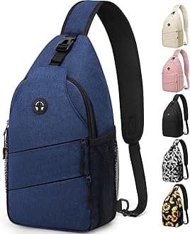 Crossbody Bags for Women Men Trendy Sling Bag Backpack Casual Chest Bag with Convertible Shoulder Strap