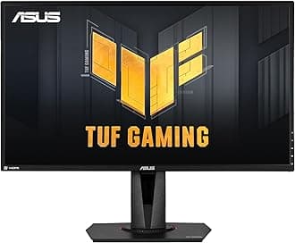 ASUS TUF Gaming VG27AQ 27” Monitor, 1440P WQHD (2560 x 1440), IPS, 165Hz (Supports 144Hz), G-SYNC Compatible, 1ms, Extreme Low Motion Blur Sync, Eye Care, DisplayPort HDMI