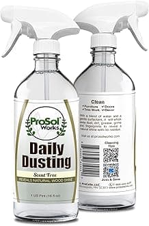 Daily Dusting Spray Surface Cleaner 16 oz - Wood Cleaner Cleaning Spray for Tables, Banisters, Old Wooden Cabinet, Doors, Decors & Antique Restorer Revealing Natural Shine