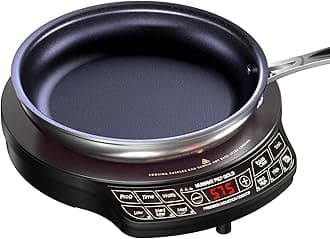 Nuwave Gold Precision Induction Cooktop, Portable, Powerful with Large 8” Heating Coil,100°F to 575°F, 3 Wattage Settings, 12” Heat-Resistant Cooking Surface, Premium10.5” Non-Stick Fry Pan Included