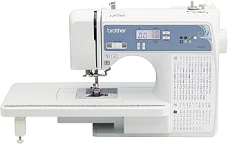 Brother XR9550 Sewing and Quilting Machine, Computerized, 165 Built-in Stitches, LCD Display, Wide Table, 8 Included Presser Feet, White