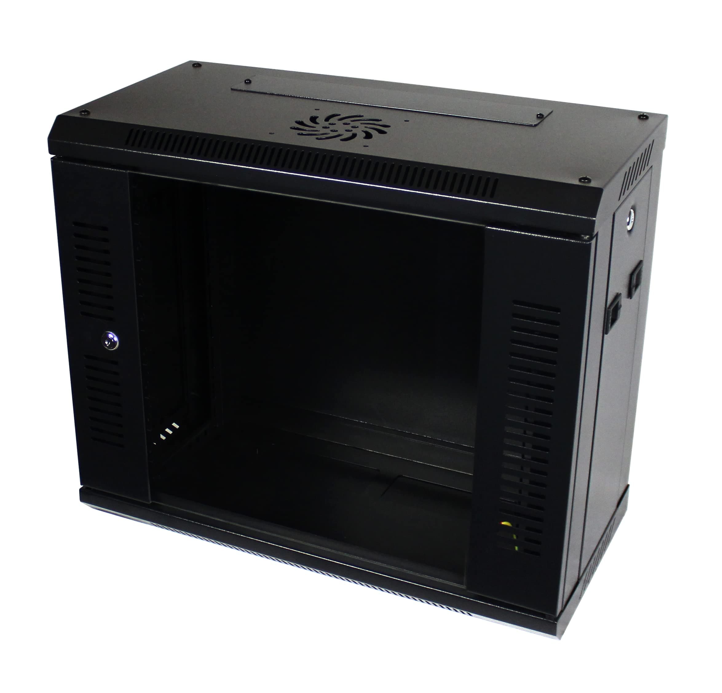 Comms2Go Black P Series Flat Pack Network Data Cabinet (9U 600x450mm (WxD))