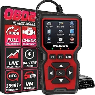 Upgraded OBD2 Scanner Diagnostic Tool, Check Engine Code Reader OBD2 Scanner with Reset, Mode 6, Mode 8 & I/M, Auto Check Engine Light Car Diagnostic Scan Tool for All OBDII Car Since 1996