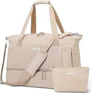 ETRONIK Gym Bag for Women, Personal Item Travel Bag with Shoes Compartment, Weekender Overnight Duffel Bag with Wet Pocket, Carry On Bag for Women, Travel, Gym, Weekend