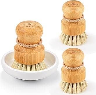 EAYIRA Dish Cleaning Scrub Brushes with Soap Dispenser by Subekyu