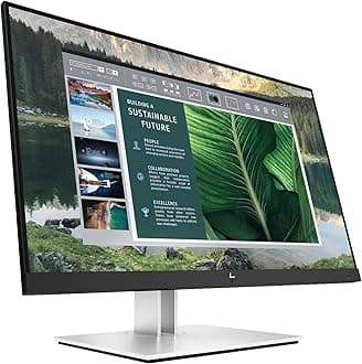 HP E24u G4 FHD USB-C Monitor br>23.8" FHD 91920x1080 250 nits USB Type-C DisplayPort 1.2 USB-A (4) language selection, screen operation, pivot rotation, single power on, anti-glare