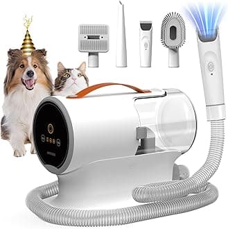 - Dog Grooming Vacuum Kit,12000Pa Strong Pet Vacuum for Shedding,Grooming Hai,Quiet,PG100,2L Large Capacity
