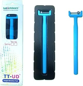 SPEECHGEARS TT-UD Tongue Lateralization and Elevation Tool Pack of 1 (Cyan)