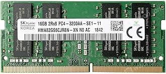 SK Hynix HMA82GS6CJR8N-XN 16GB DDR4 3200 16GB 2Rx8 PC4-3200AA-SE1-11 for Laptop