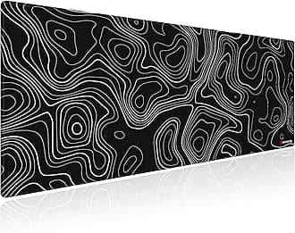 EXCOVIP Extended Large Gaming Mouse Pad XXL,Anti-Skid Mousepad Large Keyboard Mouse Pad Desk Mat with Stitched Edges (900x400mm, Black) 0205