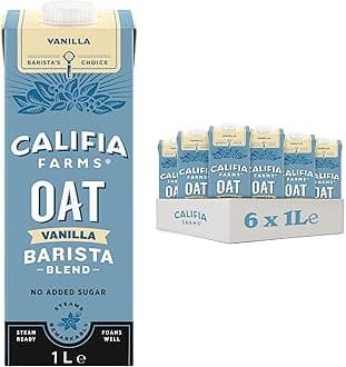 Vanilla Oat Barista Blend Drink - Vanilla Flavour Barista Blend With Calcium & Vitamin D - Dairy Free, Lactose Free & Vegan 6 x 1L