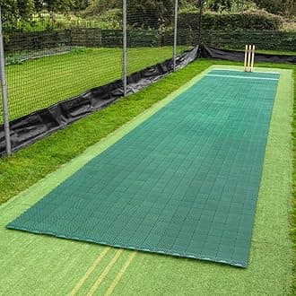 FORTRESS Instant Cricket Pitch Matting - 8x Size Options | Ideal For Garden Practice & Cricket Matches | No Installation Required | Indoor & Outdoor Matting
