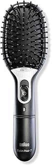 Braun Satin 7 Hair Styler Comb Brush, Black, BR710