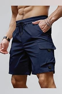 Peppyzone Men's Stylish Latest Cargo Shorts Pant for Men Cotton Casual Shorts for Man