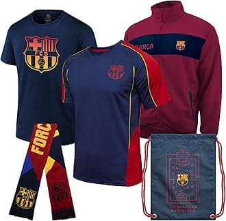 Pro League Ultimate Fan Pack – Officially Licensed 5-Piece Soccer Merch - Shirt, Jersey, Jacket, Scarf, Bag