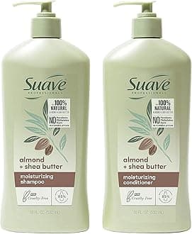 Professionals Moisturizing Shampoo and Conditioner Almond + Shea Butter 18 oz, 2 count