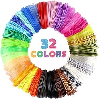MIKA3D 3D Pen/3D Printer Filament,1.75mm PLA Filament 32 Colors Mika32PLA10 36