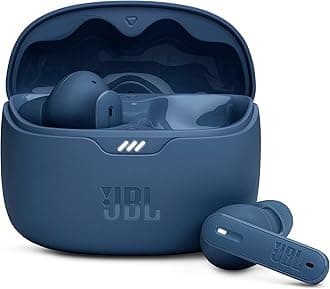 JBL Tune Beam Earphones, Bluetooth and Wireless, Water Resistant and Noise Cancelling with up to 48 Hours Battery Life, Blue - ‎ JBLTBEAMBLU