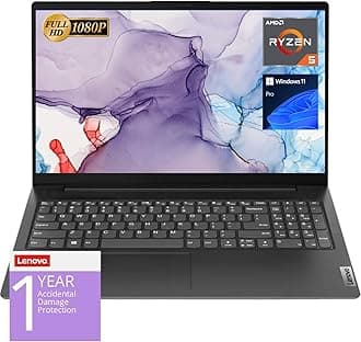 V15 Laptop, 15.6" FHD Display, AMD Ryzen 5 5500U Processor (Beat i7-1065G7), 40GB RAM, 2TB SSD, RJ-45, Numeric Keypad, Wi-Fi, Windows 11 Pro, Additional 1 Yr ADP