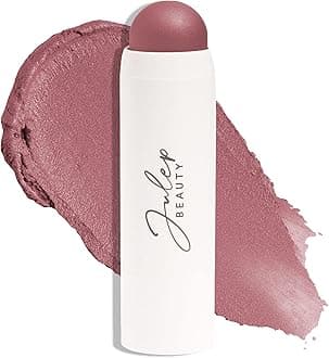 Skip The Brush Cream to Powder Blush Stick - Muted Mauve - Blendable and Buildable Color - 2-in-1 Blush and Lip Makeup Stick