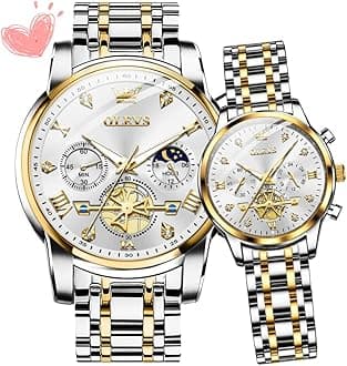 Couple Watch Valentines Couple Matching Watches His and Her Couple Set Wrist Watch Men and Women Lovers Wedding Romantic Gifts Set of 2