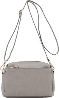 Triple Zip Small Crossbody Bag