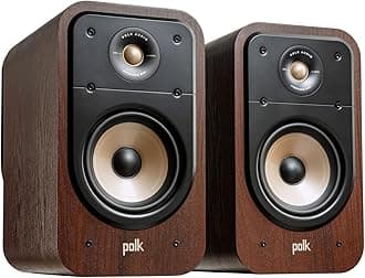 Signature Elite ES20 Hi-Res Audio Certified 6.5 Inch Bookshelf Speaker - Pair (Walnut)